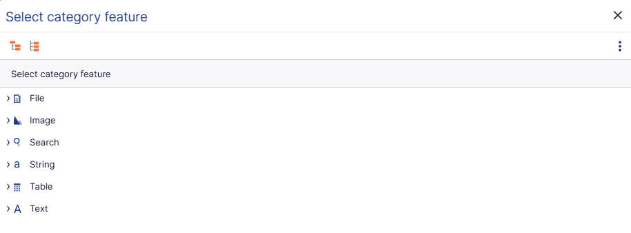 Perfion Content Store - category feature