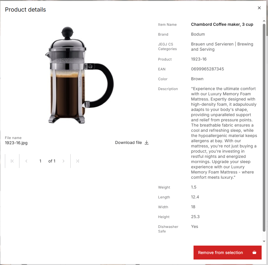 Perfion Content Store-items-features-expose